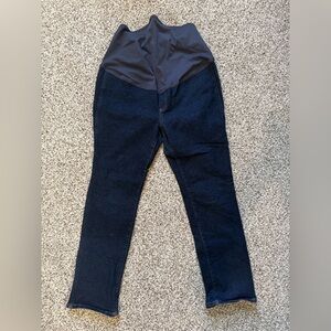 Madewell Maternity Over-the-Belly Mid-Rise Stovepipe Jeans in Lawlor Wash